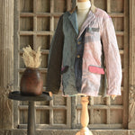 Ekaurr BIGDI The Patchwork Revival Blazer handcrafted blazer in a bold revival of traditional Indian patchwork panels with vibrant folk textile character, artisan slow fashion statement outerwear for conscious women's styling