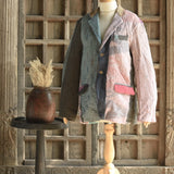 Ekaurr BIGDI The Patchwork Revival Blazer handcrafted blazer in a bold revival of traditional Indian patchwork panels with vibrant folk textile character, artisan slow fashion statement outerwear for conscious women's styling