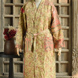 Ekaurr BIGDI The Textural Story Robe cotton open robe with richly layered tactile textile surface in earthy patchwork or woven tones, artisan slow fashion layering piece for women from the BIGDI Blazers Coats and Robes collection